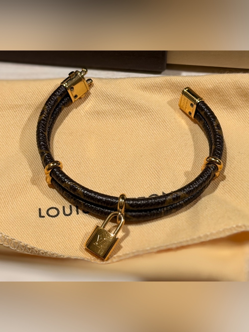 Louis Vuitton Brown Keep it Twice Bracelet - Picture 5 of 8